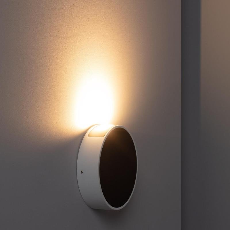 Aplique de Parede Exterior LED 6W Alumínio Crono Preto