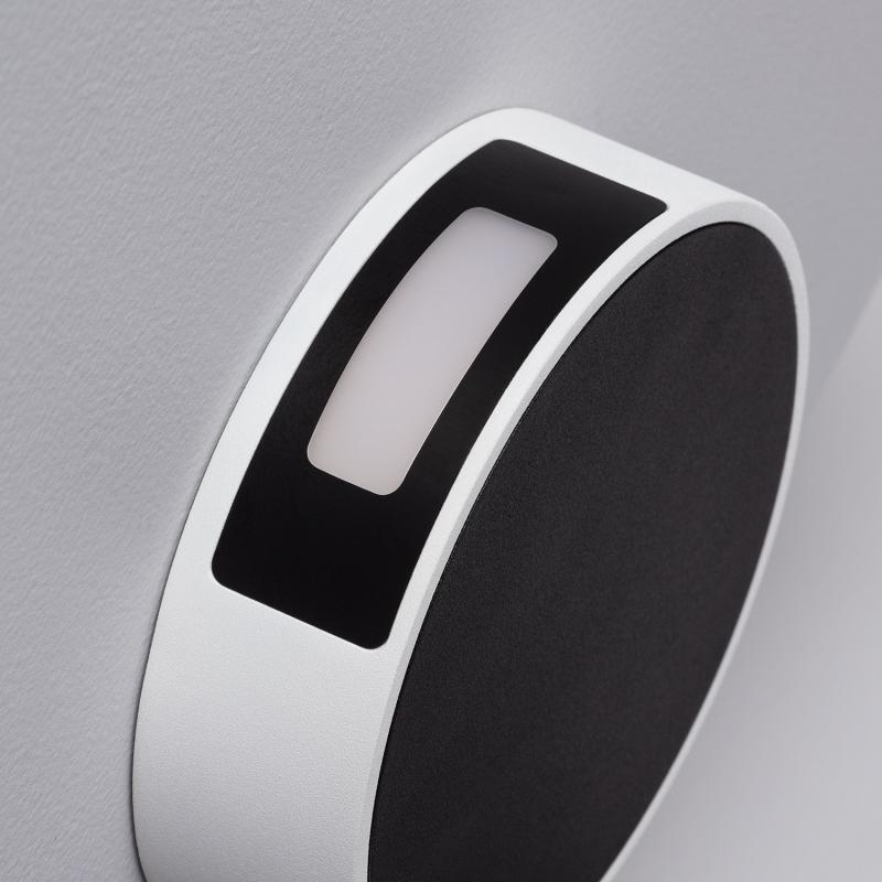 Aplique de Parede Exterior LED 6W Alumínio Crono Preto