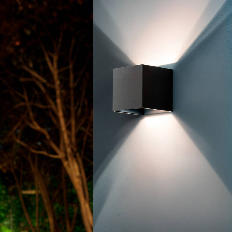 Aplique de Parede Exterior LED Regulável 6W Iluminação Dupla Face Eros