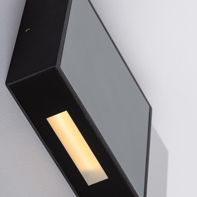 Aplique de Parede Exterior LED 6W Alumínio Roma Cinza