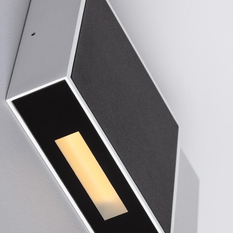 Aplique de Parede Exterior LED 6W Alumínio Roma Preto
