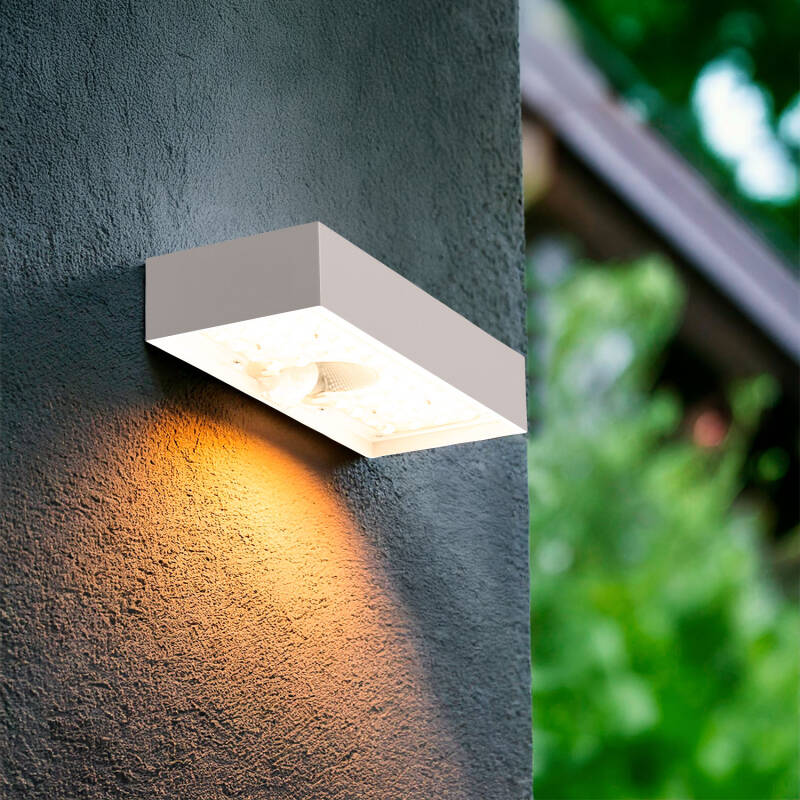 Aplique de Parede Exterior LED 6W Karl Solar Branco