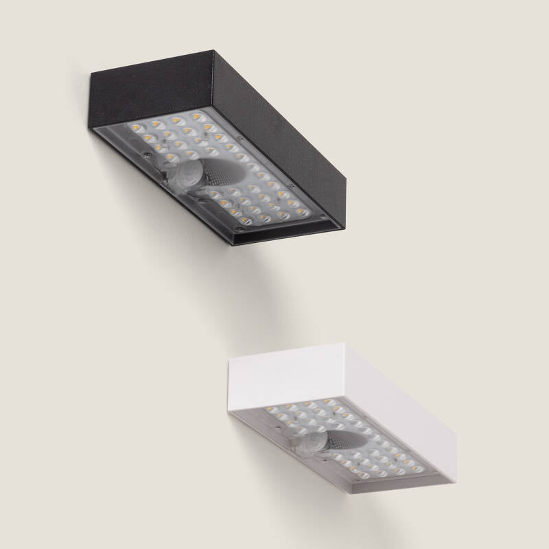 Aplique de Parede Exterior LED 6W Karl Solar Preto