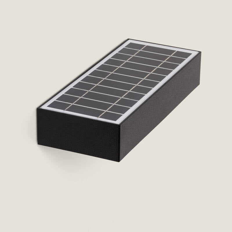 Aplique de Parede Exterior LED 6W Karl Solar Preto