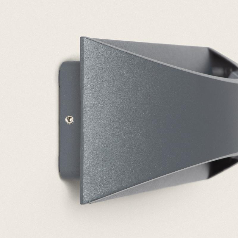 Aplique de Parede Exterior LED 7W Alumínio Iluminação Dupla Cara CCT Seleccionável Gedved