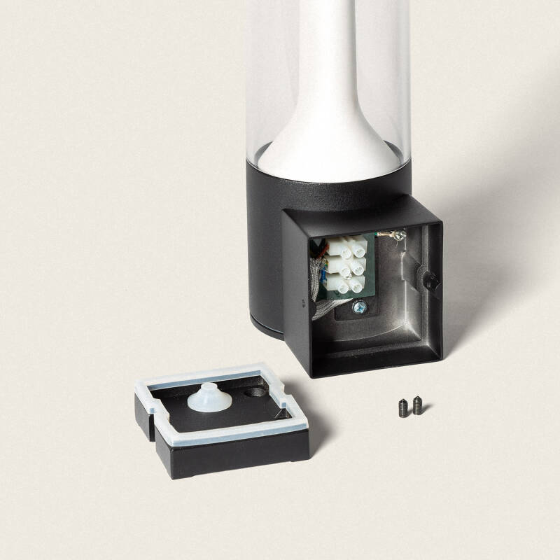 Aplique de Parede Exterior LED 10W em Alumínio Mikaro Preto