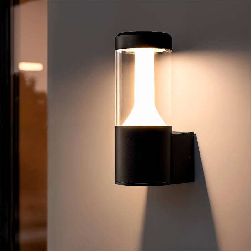 Aplique de Parede Exterior LED 10W em Alumínio Mikaro Preto