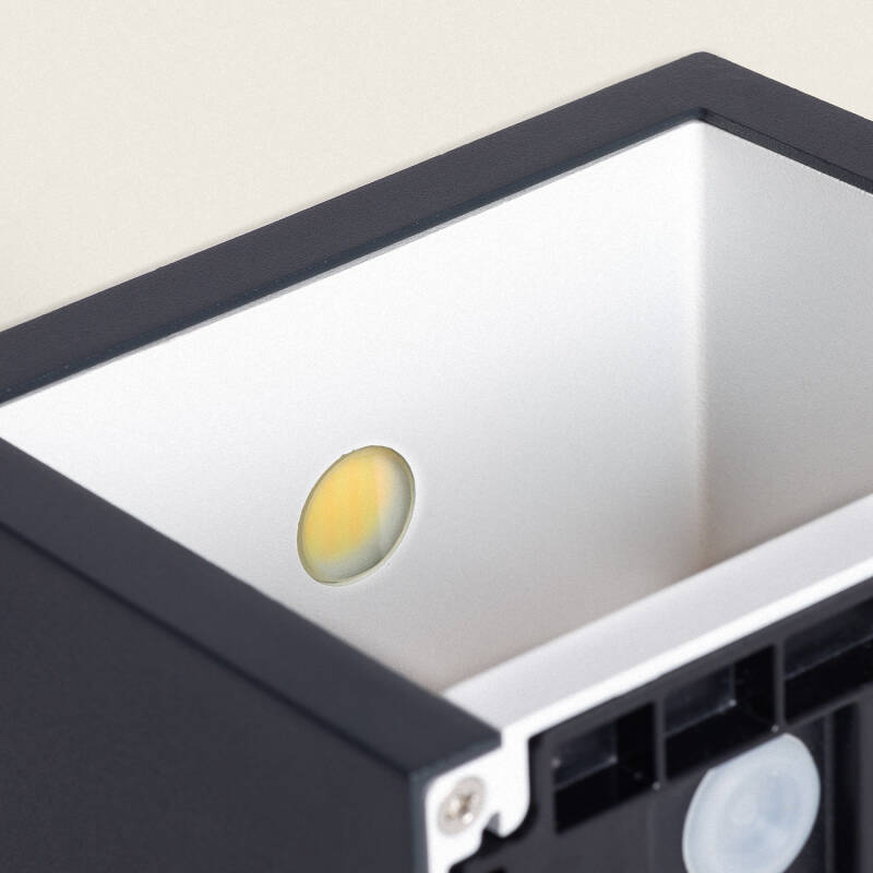 Aplique de Parede Exterior LED 9W Alumínio Iluminação Dupla Cara CCT Seleccionável Sselecionável Sheffield