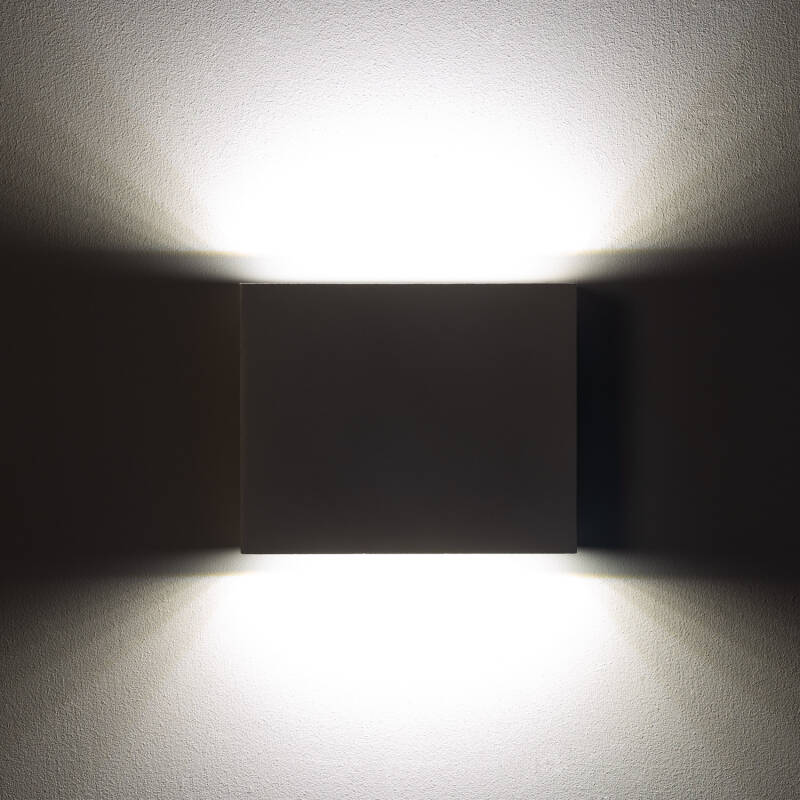 Aplique de Parede Exterior LED com Iluminação Dupla Face em Alumínio Luming II