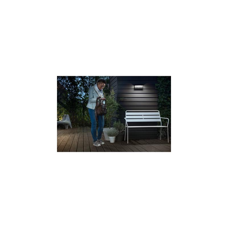 Aplique de Parede Exterior LED com Sensor de Movimento 2x4.5W PHILIPS Bustan