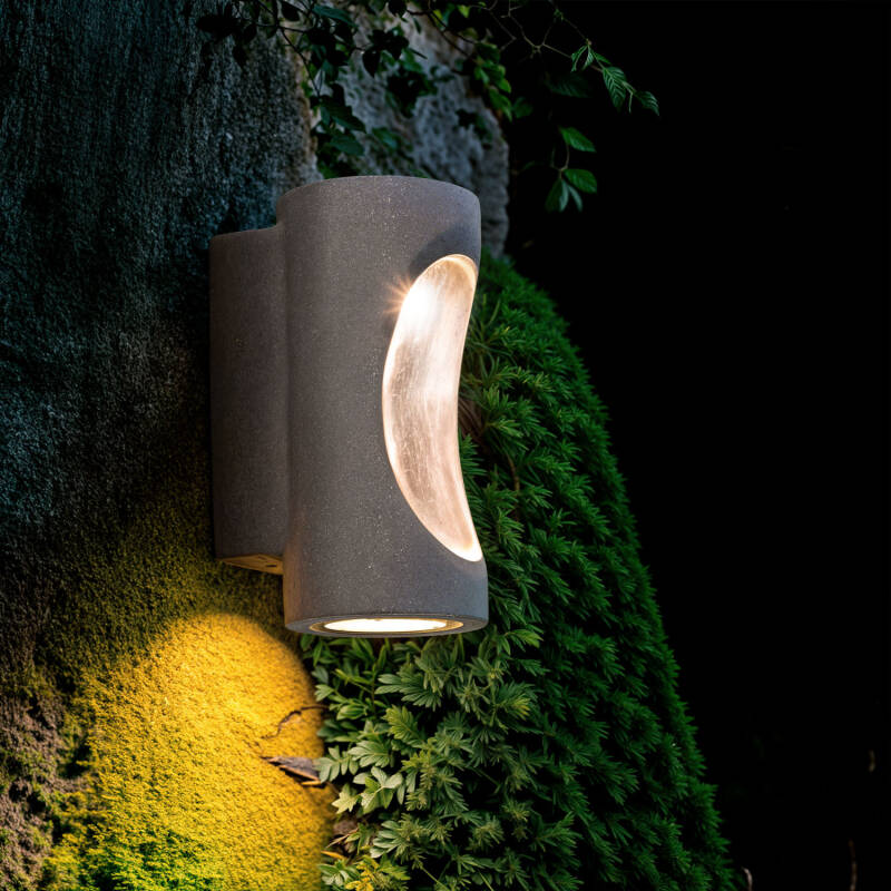 Aplique de Parede Exterior LED Regulável 12W Cimento Brinvo