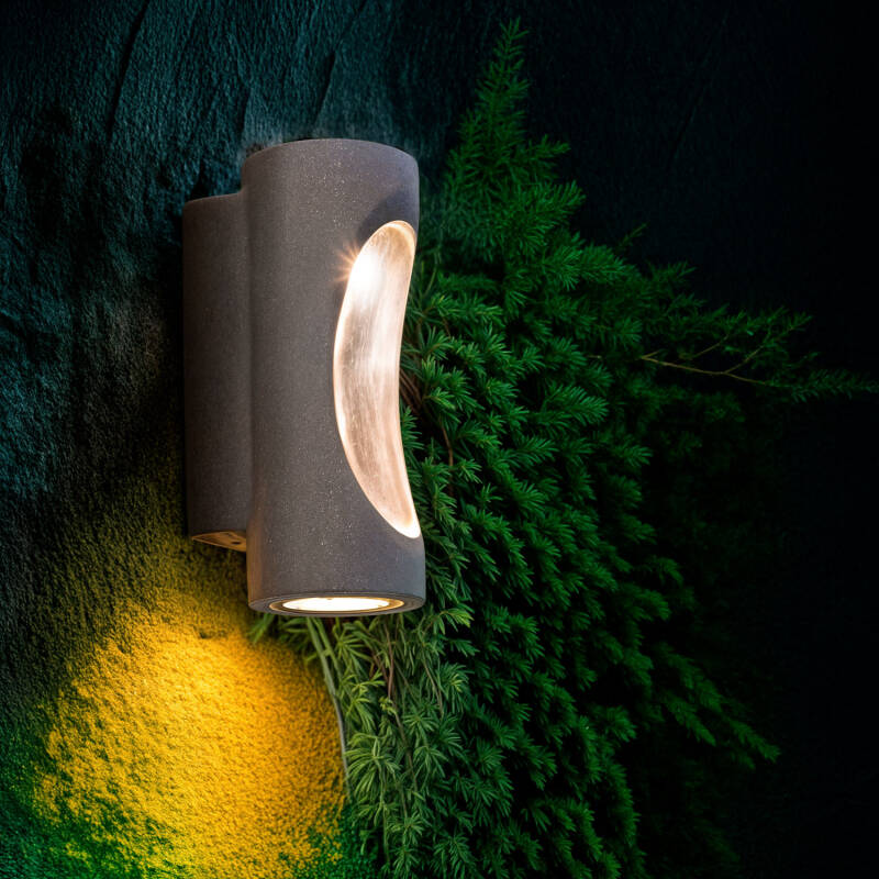 Aplique de Parede Exterior LED Regulável 12W Cimento Large Brinvo