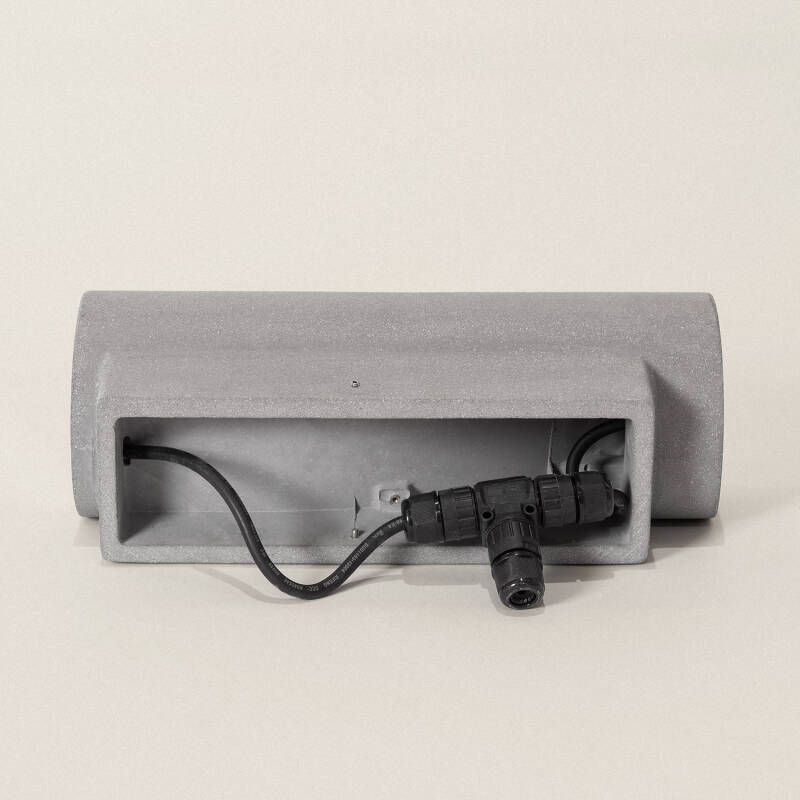Aplique de Parede Exterior LED Regulável 12W Cimento Large Brinvo
