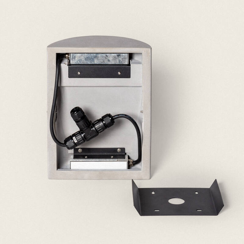 Aplique de Parede Exterior LED Regulável 16W Cimento Zalix
