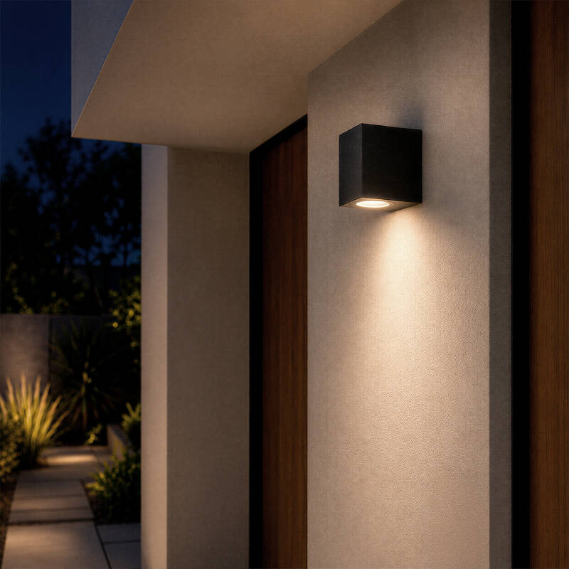 Aplique de Parede Exterior Miseno Preto