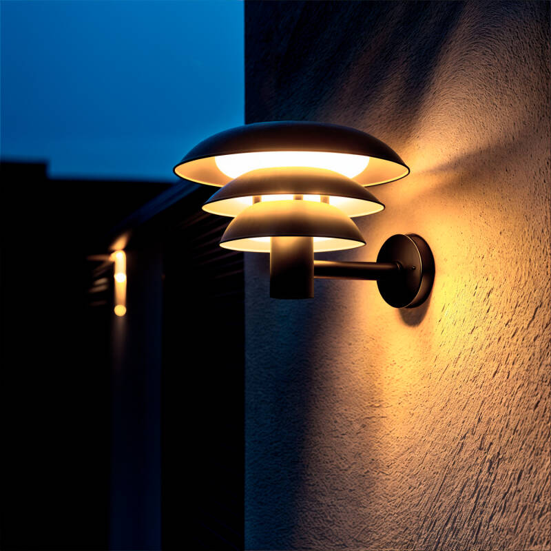Aplique de Parede Exterior Solar LED 1,5W Alumínio Biel