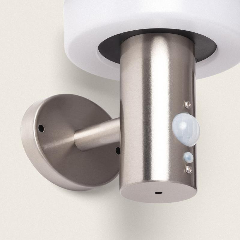 Aplique de Parede Exterior Solar LED 1,5W Alumínio com Sensor de Movimento Ashier