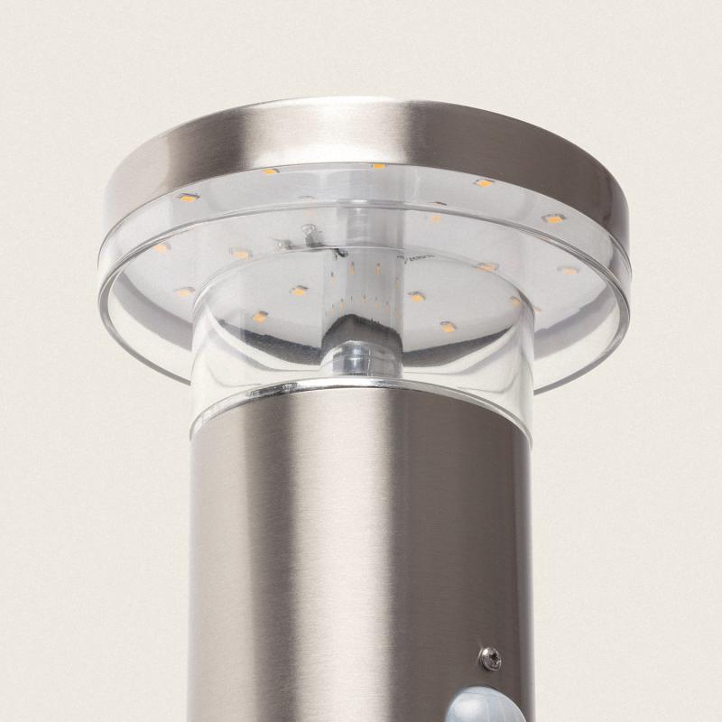 Aplique de Parede Exterior Solar LED 1.5W Alumínio com Sensor de Movimento Basil
