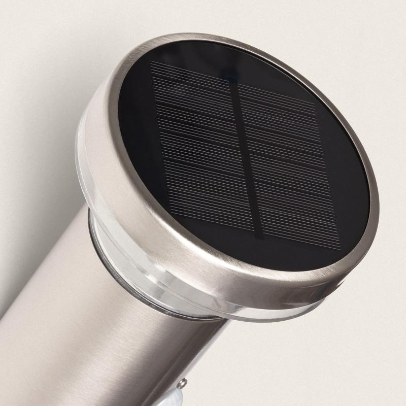 Aplique de Parede Exterior Solar LED 1.5W Alumínio com Sensor de Movimento Basil
