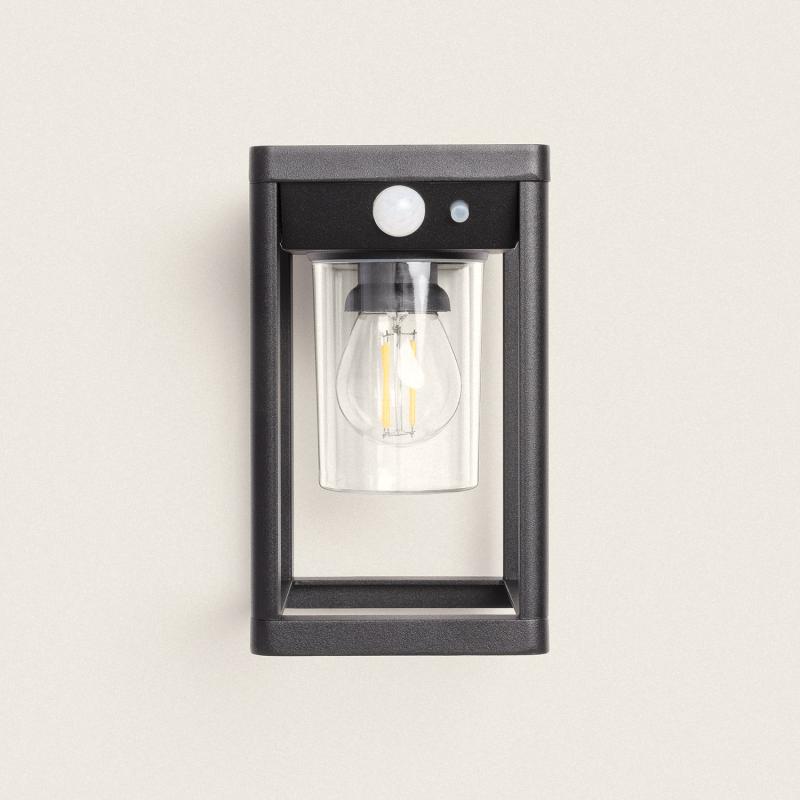 Aplique de Parede Exterior Solar LED 2W Alumínio com Sensor de Movimento Devah