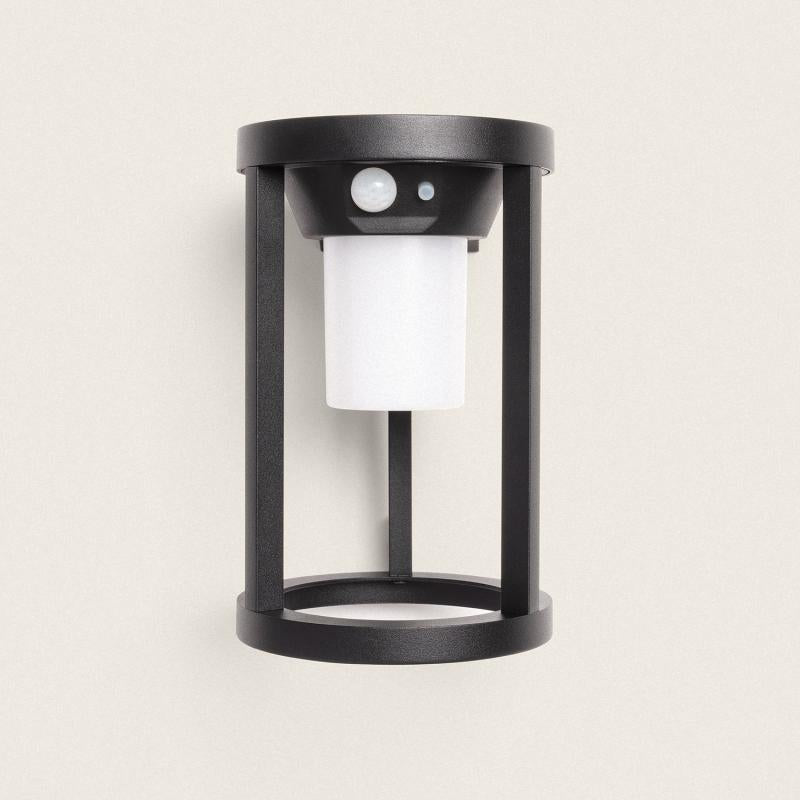 Aplique de Parede Exterior Solar LED 2W Alumínio com Sensor de Movimento Eneko