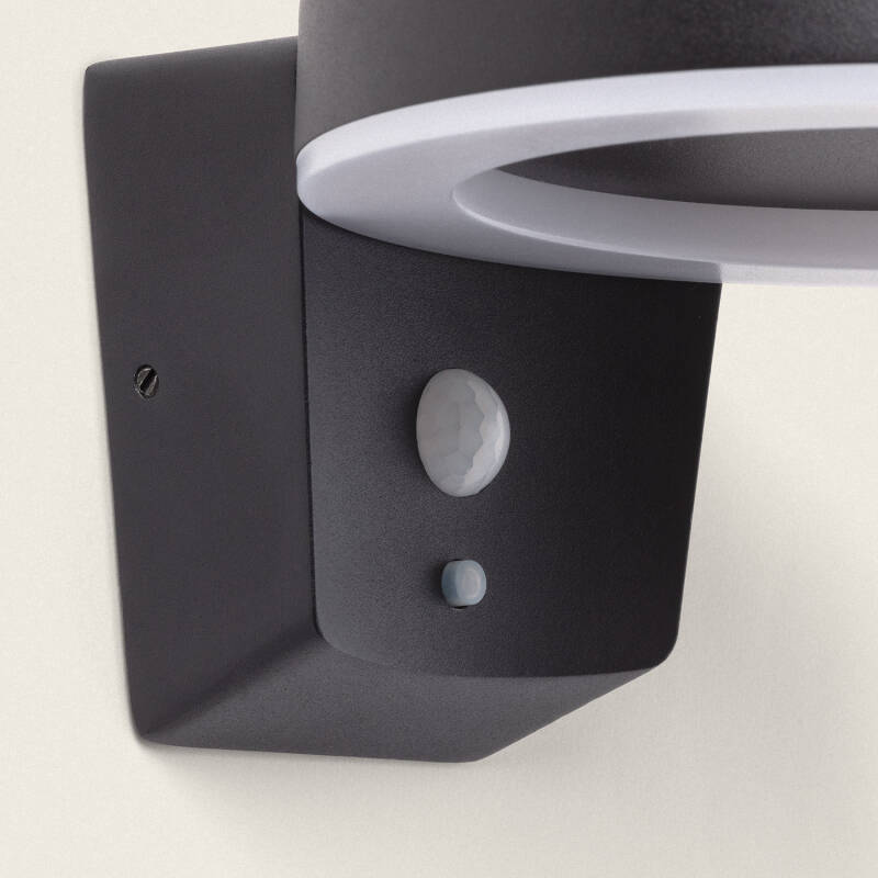 Aplique de Parede Exterior Solar LED 5W Alumínio com Sensor de Movimento Aris