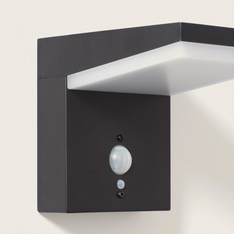Aplique de Parede Exterior Solar LED 5W Aluminio com Sensor de Movimento Edwan