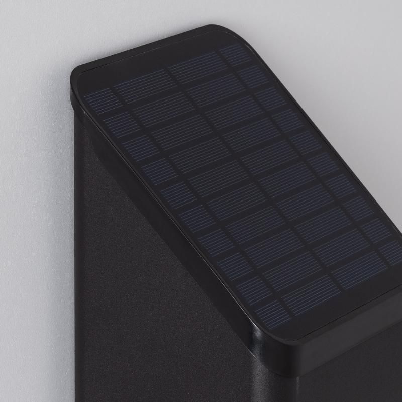 Aplique de Parede Exterior Solar LED de Alumínio com Detector de Movimento Radar Namib
