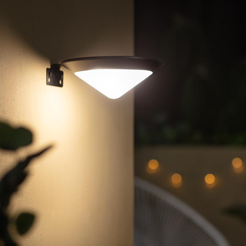 Aplique de Parede Exterior Solar LED de Alumínio com Detector Movimento Radar Tucson