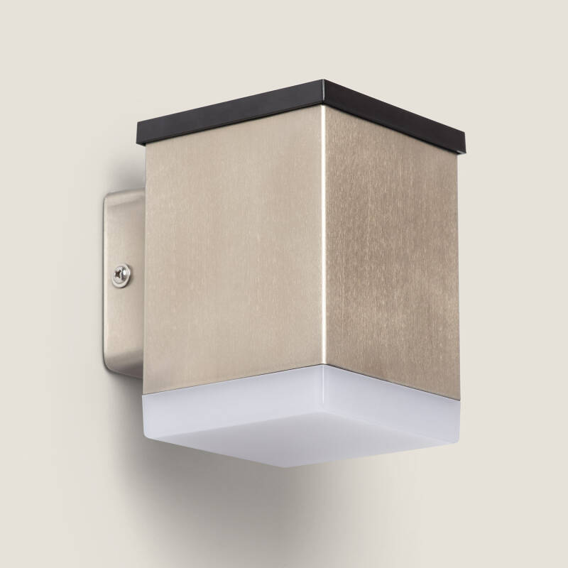 Aplique de Parede Exterior LED Solar em Aço Inoxidável Jafaro