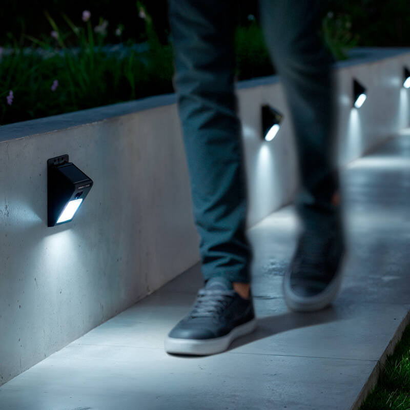 Aplique de Parede Exterior Solar LED IP65 Acendido Crepuscular
