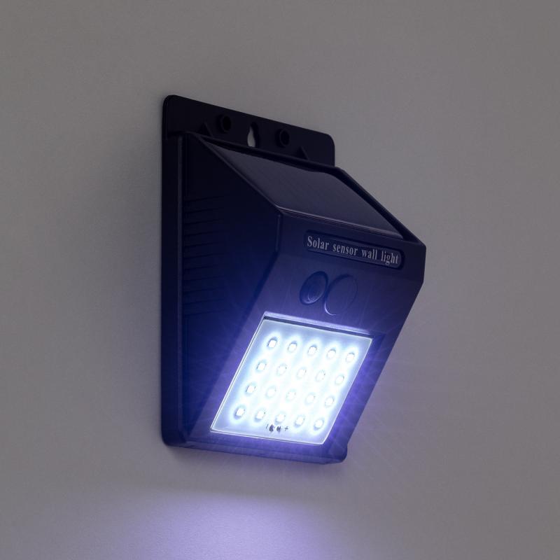 Aplique de Parede Exterior Solar LED IP65 Acendido Crepuscular