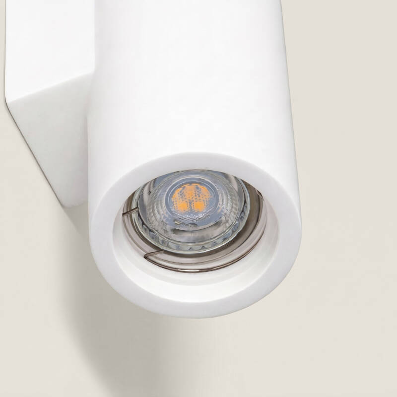 Aplique de Parede Gesso Iluminação Dupla Alejandrita