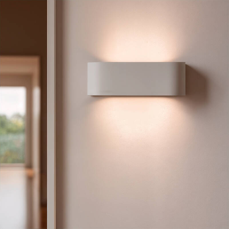 Aplique de Parede Gesso Iluminação Dupla Face Lonjong