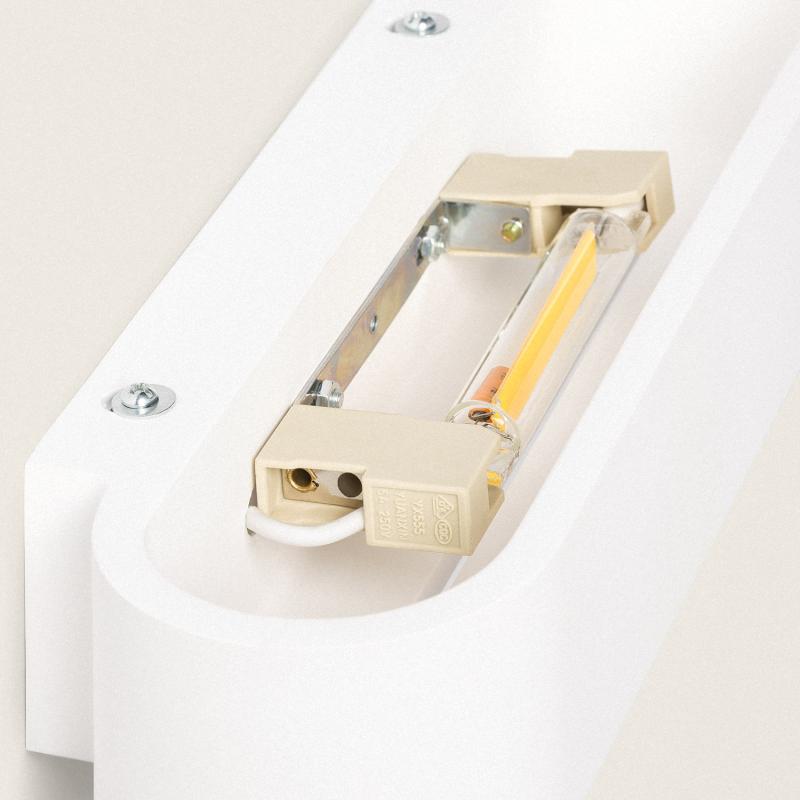Aplique de Parede Gesso Iluminação Dupla Face Lonjong