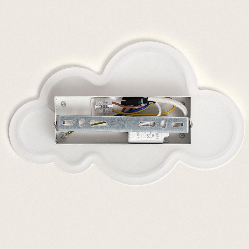 Candeeiro de Parede LED 10W em Metal Infantil Cloudy