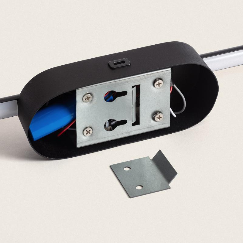 Aplique de Parede LED 3W com Bateria USB Recarregável Metal Aura