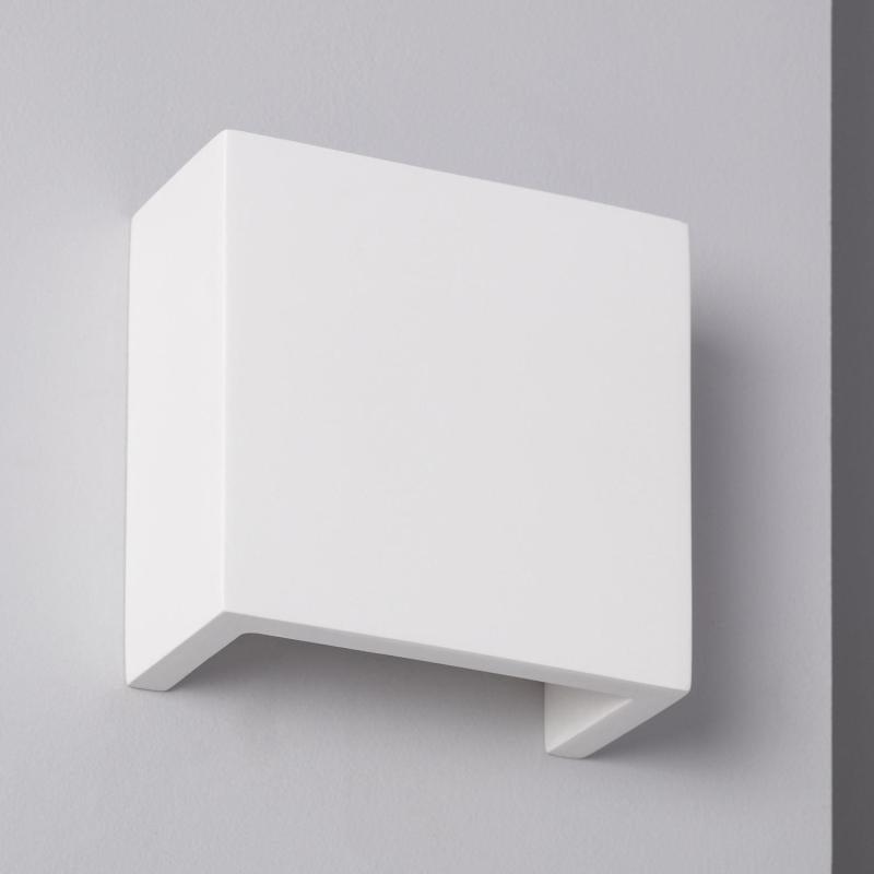 Aplique de parede LED de 7 W, em Gesso, com Iluminação Dupla Face, cor Esmeralda