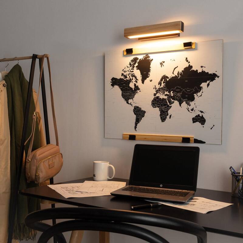 Aplique de Parede LED 8W de Madeira Axer