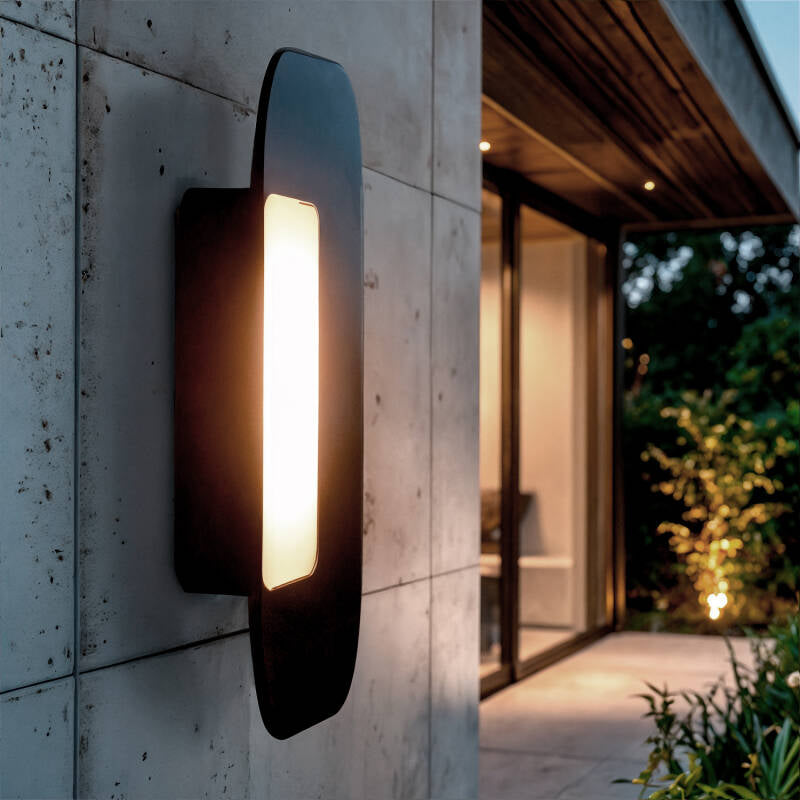 Aplique de Parede LED CCT Seleccionável 6W Rook Preto