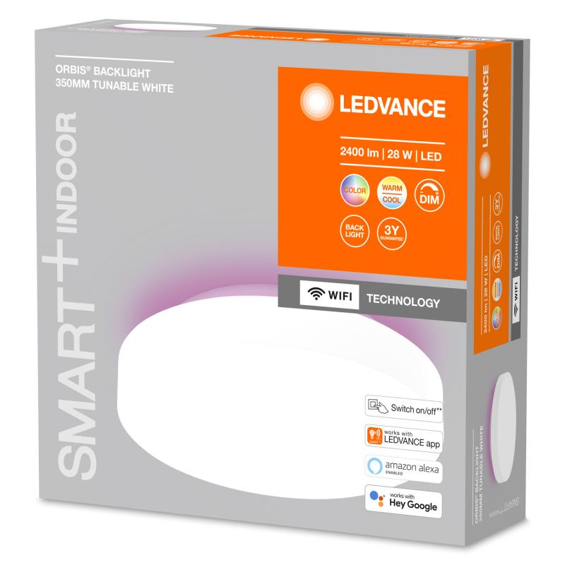 Aplique de Teto LED 28W Smart+ WiFi ORBIS Backlight LEDVANCE 4058075573574