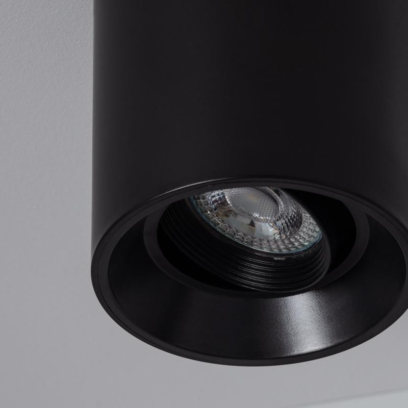 Aplique de Teto Preto com Lâmpada GU10 Space