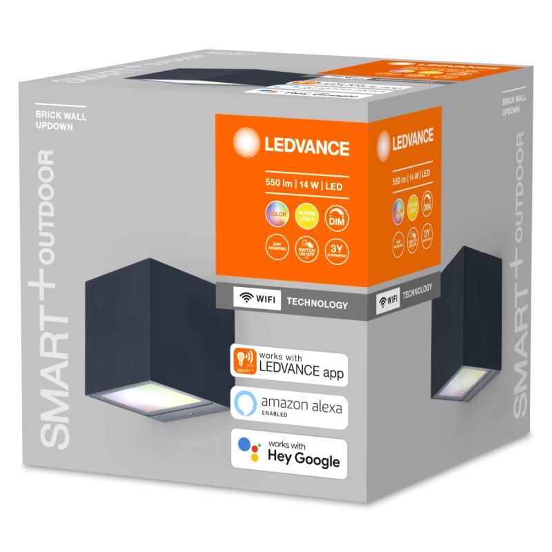 Aplique de Teto RGB 14W Smart+ WiFi IP44 Quadrado LEDVANCE 4058075564367