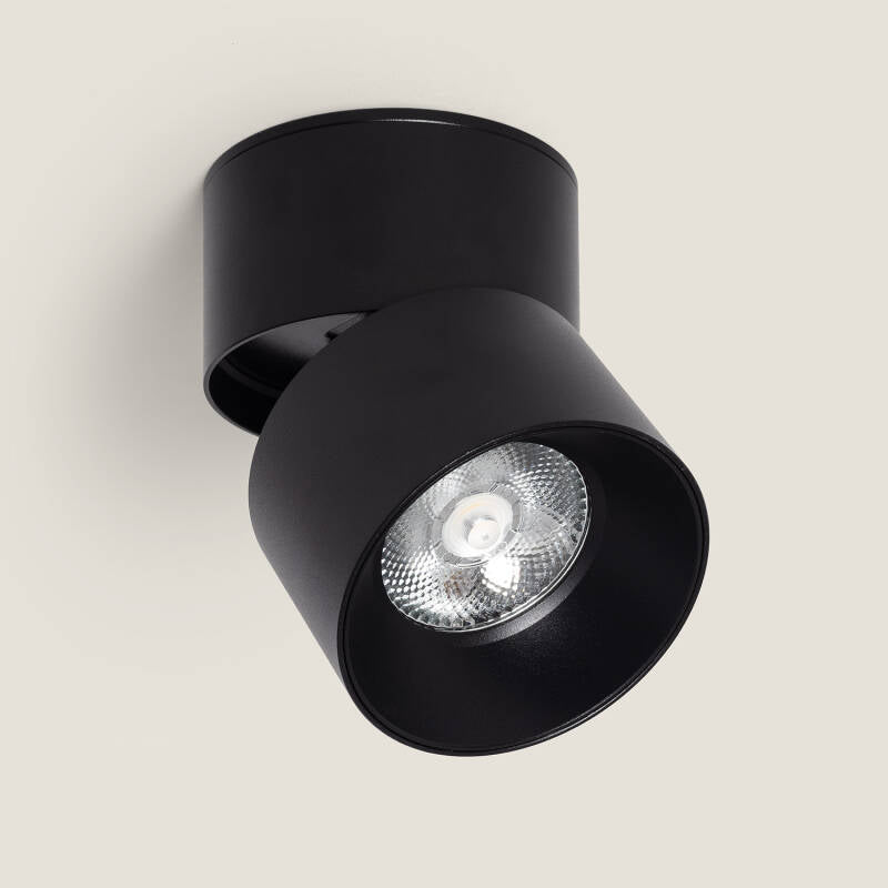 Aplique LED 15W Alumínio Circular Preto New Onuba