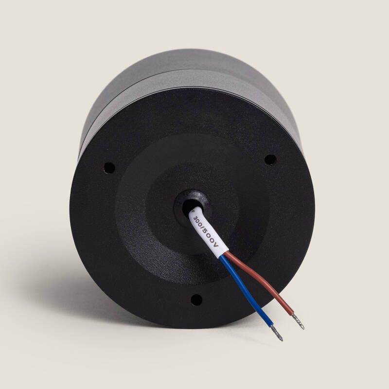 Aplique LED 15W Alumínio Circular Preto New Onuba