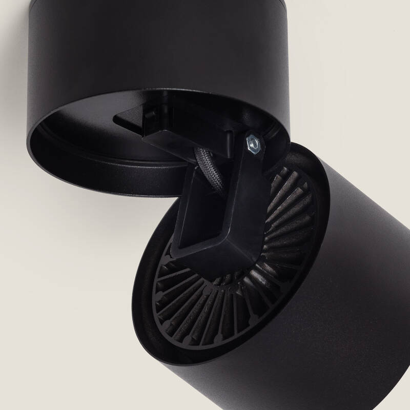 Aplique LED 15W Alumínio Circular Preto New Onuba