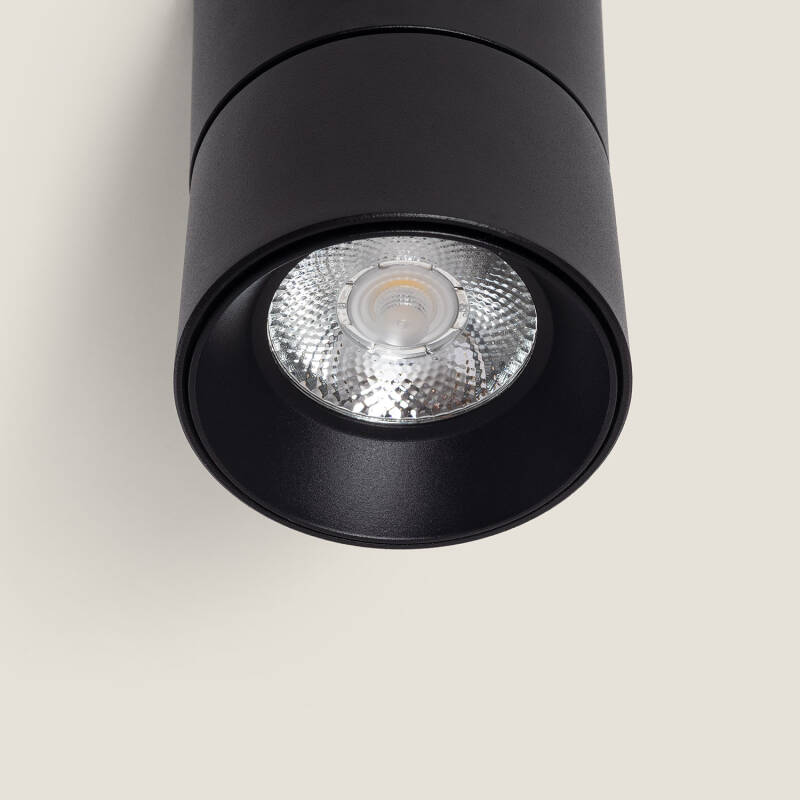 Aplique LED 7W de Alumínio Circular Preto New Onuba