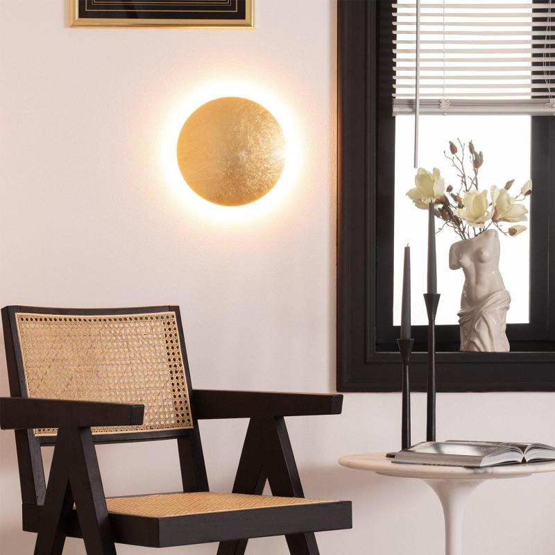 Aplique LED Iris 18W Dourado