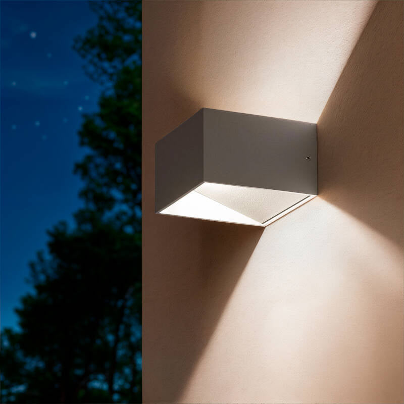 Aplique LED Lico 6W Cinza Claro Iluminação Dupla