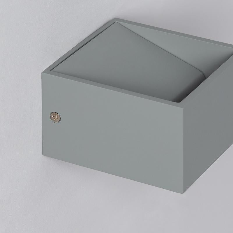 Aplique LED Lico 6W Cinzento Iluminação Dupla